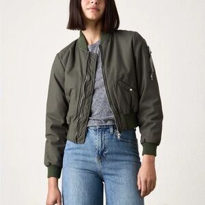 NSF Reyes Shrunken Quilted Canvas Bomber